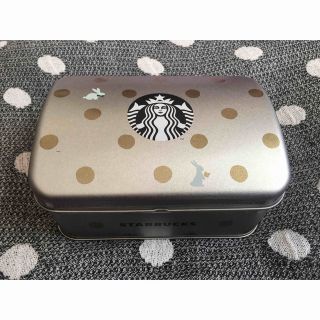 スターバックスコーヒー(Starbucks Coffee)のスターバックス　4種のクッキーアソートボックス　うさぎ　水玉　シルバー(菓子/デザート)