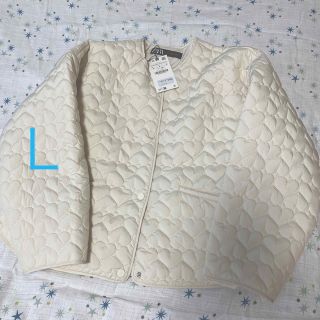 ザラ(ZARA)の新品　zara ハート　キルティング　ジャケット(ノーカラージャケット)