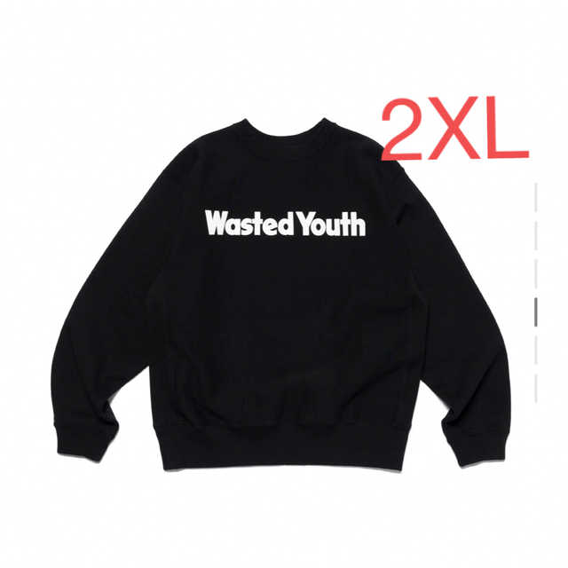 wasted youth Ribbon Logo Sweat Crew