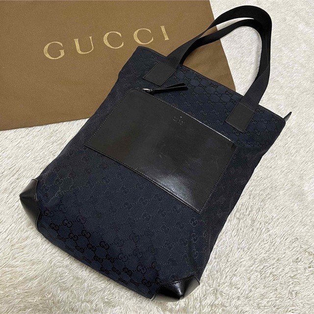 待望☆】 トートバッグ 美品✨グッチ - Gucci 肩掛けGGキャンバス