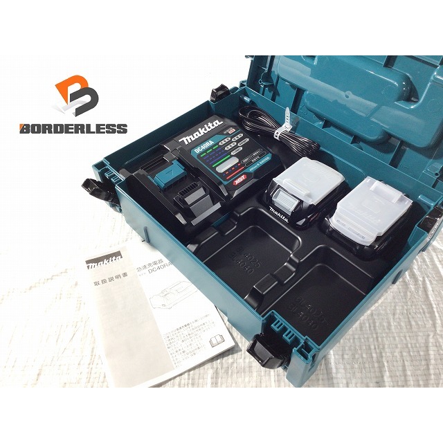 ☆未使用品☆makita マキタ 40Vmax 2.5Ah パワーソースキットXGT1 A-69727 バッテリー2個(BL4025) 充電器(DC40RA) ケース付 65559