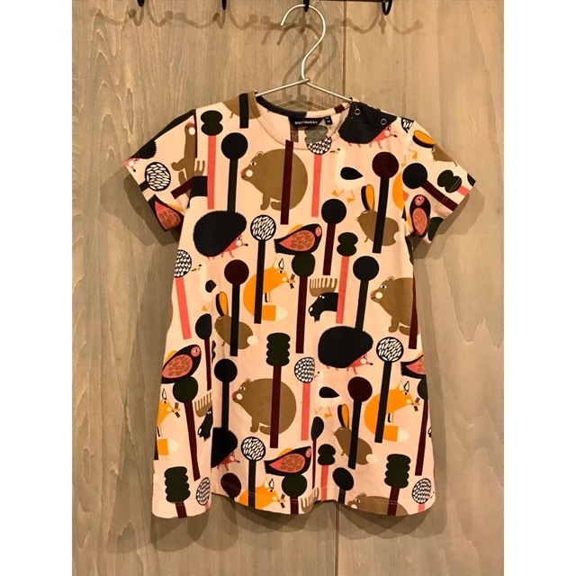 marimekko(マリメッコ)の92〜98cm マリメッコ 半袖ワンピース キッズ/ベビー/マタニティのキッズ服女の子用(90cm~)(ワンピース)の商品写真