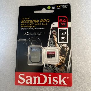 サンディスク(SanDisk)のExtreme PRO microSDXC 64GB SanDisk SDカード(その他)