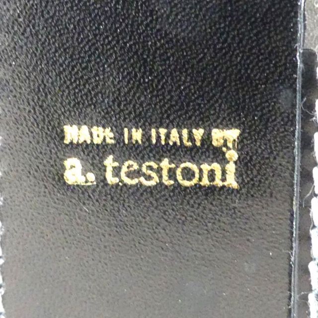 a.testoni(アテストーニ)のイタリア製 トランク スーツケース 旅行バッグ 大容量 黒 メンズ NR3029 メンズのバッグ(ビジネスバッグ)の商品写真