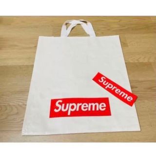 supreme ショッパー　中 ステッカー付き(エコバッグ)