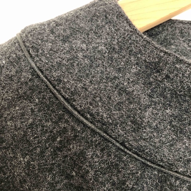 INDIVI グレーウール ワンピース