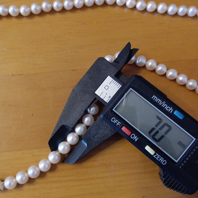 激安価格 【美品】本真珠 パールネックレス silver刻印入 77cm 7mm 47g