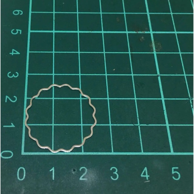 フープ　リング　シルバー　もくもくリング ハンドメイドの素材/材料(各種パーツ)の商品写真