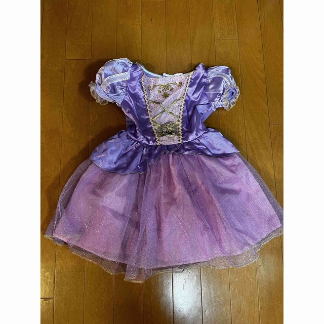 Disney(ディズニー)のラプンツェル ドレス　3ー4歳前後におすすめ エンタメ/ホビーのコスプレ(衣装)の商品写真