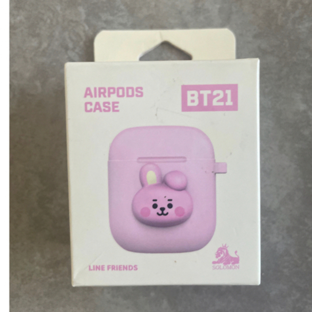 BT21(ビーティーイシビル)の【新品】Airpodsケース　BT21公式　cooky スマホ/家電/カメラのオーディオ機器(ヘッドフォン/イヤフォン)の商品写真