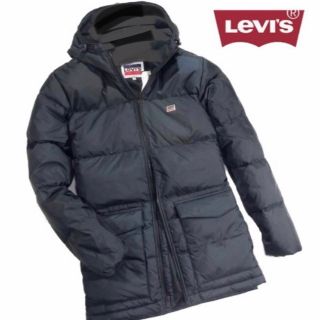 【Levi's／リーバイス】フード付ダウンコート・XXL相当・濃紺