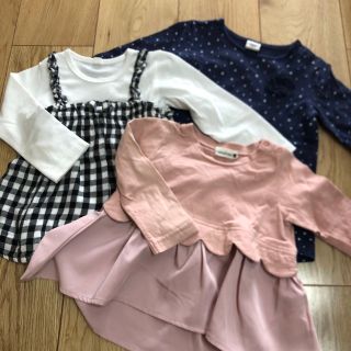 ブランシェス(Branshes)の女の子90トップス3枚セット(Tシャツ/カットソー)