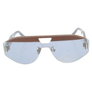 ベルルッティ(Berluti)のBerluti ベルルッティ Square Bridge Sunglasses BL40028U カリグラフィ スクエアブリッジ サングラス ブラウン(サングラス/メガネ)