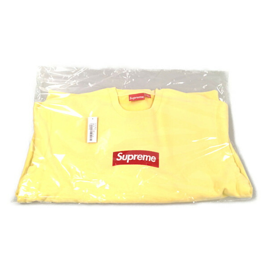 SUPREME シュプリーム 22AW Box Logo Crewneck BOXロゴ クルーネック スウェット Pale Yellow サイズL 正規品 / 29607