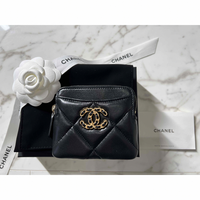 新品 CHANEL 19 ジップ コインパース 財布 コインケース-