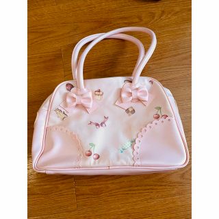 アンジェリックプリティー(Angelic Pretty)のAngelicPretty♡お菓子の国ハンドバッグ  ピンク(ハンドバッグ)