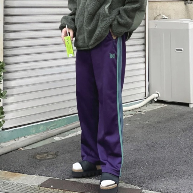 Needles - needles ニードルス トラックパンツ21ss パープルの通販 by