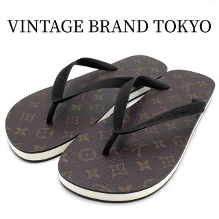 新品未使用 LOUIS VUITTON ルイヴィトン ミロワール ウォーターフロントラインモノグラム シルバー 銀 ラバー サンダル ビーチサンダル メンズ 403493