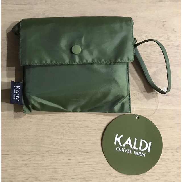 KALDI(カルディ)のカルディ  エコバッグ　カーキ レディースのバッグ(エコバッグ)の商品写真