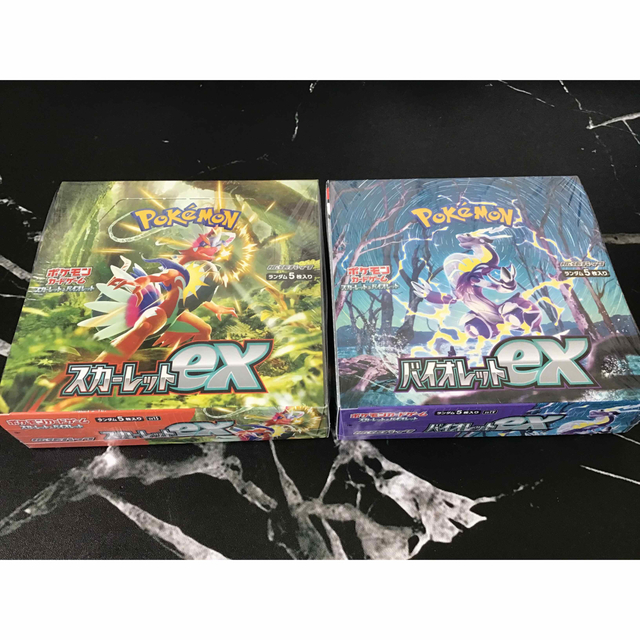 ポケモンカード スカーレットex バイオレットex シュリンク付 各1BOXの