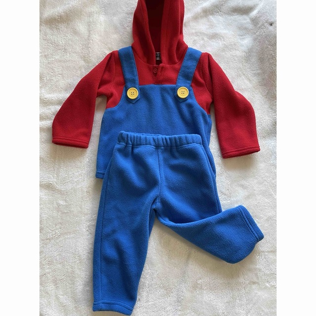 スーパーマリオ　セットアップ　フリース キッズ/ベビー/マタニティのキッズ服男の子用(90cm~)(その他)の商品写真