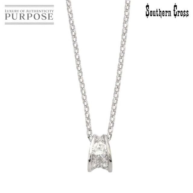 女性に人気! 44cm ネックレス 0.259ct/0.10ct ダイヤ Cross Southern