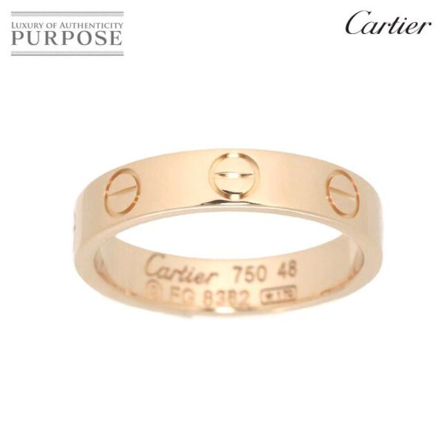 超美品の Cartier - カルティエ Cartier ミニラブ #48 リング K18 PG