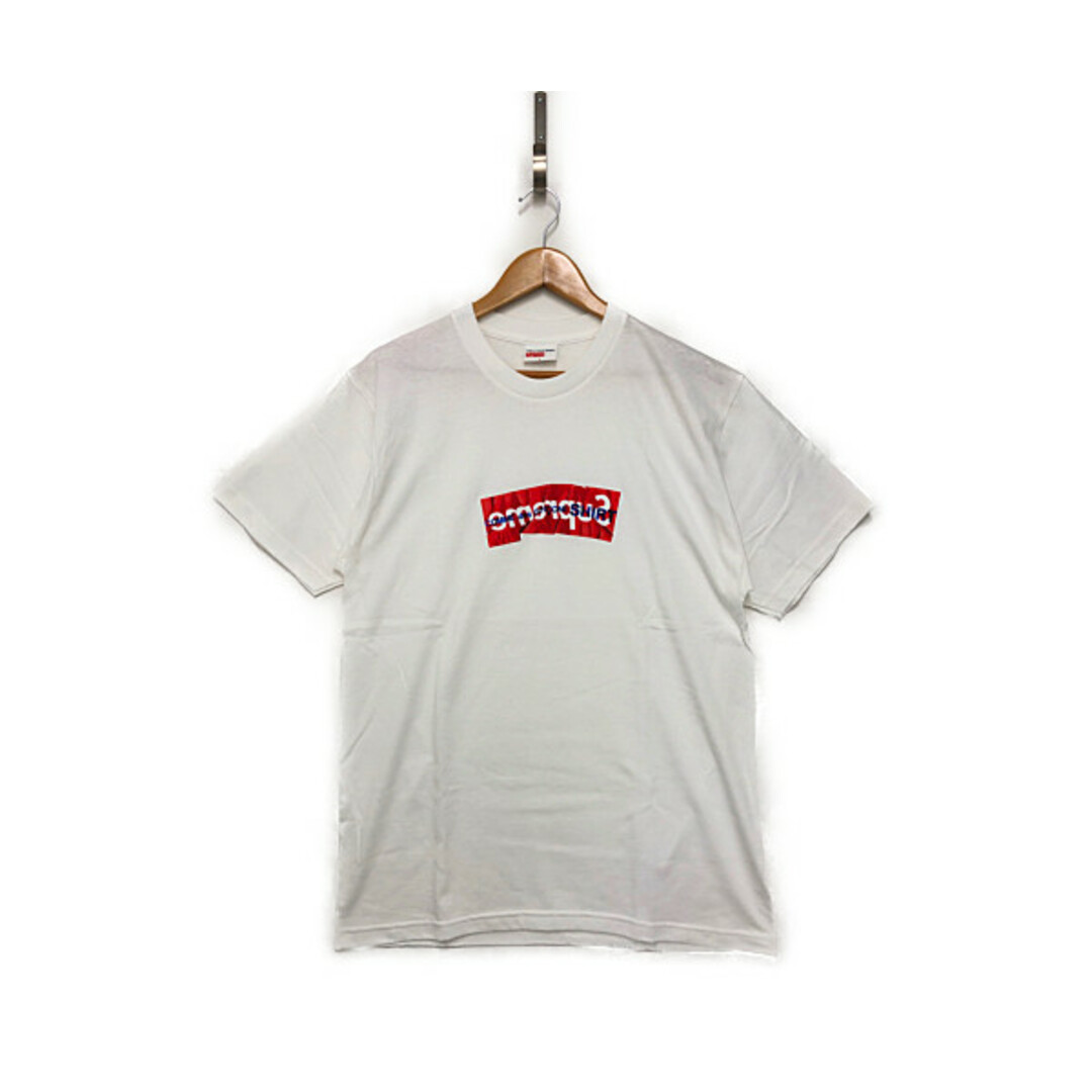 約72cm身幅SUPREME シュプリーム×COMME des GARCONS SHIRT  Box Logo Tee BOXロゴ 半袖Ｔシャツ 白 サイズL 正規品 / 25733