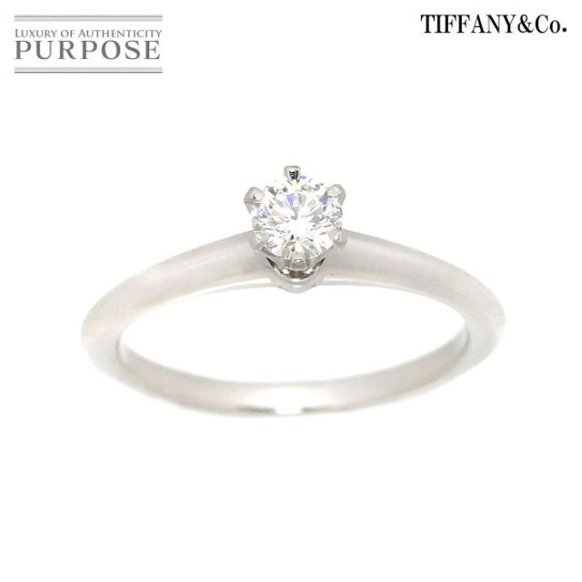 ティファニー TIFFANY&CO. ソリティア 9号 ダイヤ 0.25ct リング Pt