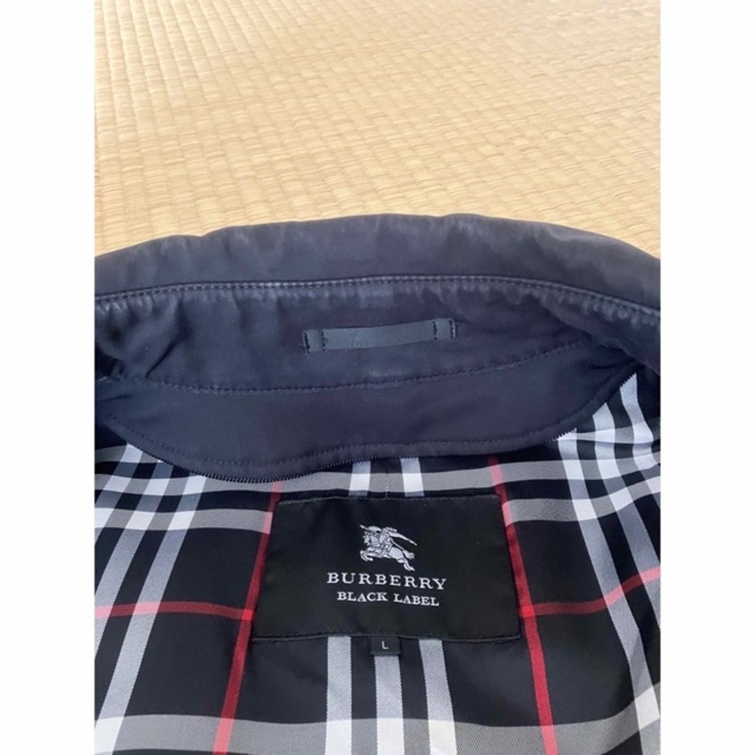 BURBERRY BLACK LABEL(バーバリーブラックレーベル)のバーバリーブラックレーベル　ステンカラーコート　トレンチ　ブラック メンズのジャケット/アウター(ステンカラーコート)の商品写真