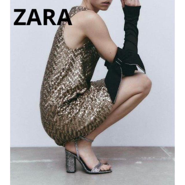 ZARA(ザラ)のZARA リボン サテン スリーブ レディースのファッション小物(手袋)の商品写真