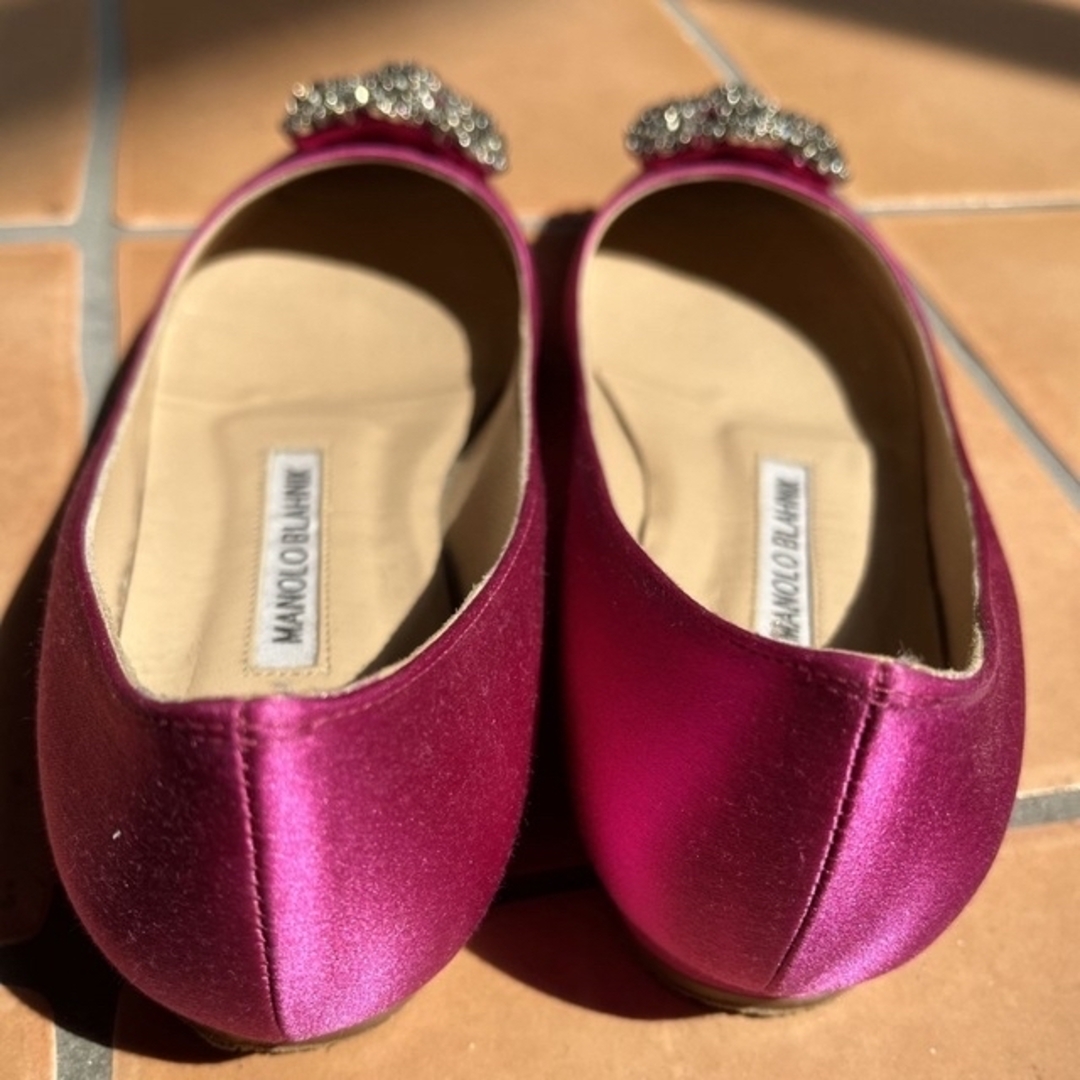 セール　6月25日まで　HANGISI FLAT PINK SATIN #35