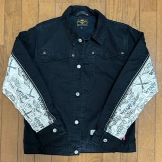 ダブルタップス(W)taps)の激レア WTAPS RANCHO JK 袖クロスボーン柄 S(Gジャン/デニムジャケット)