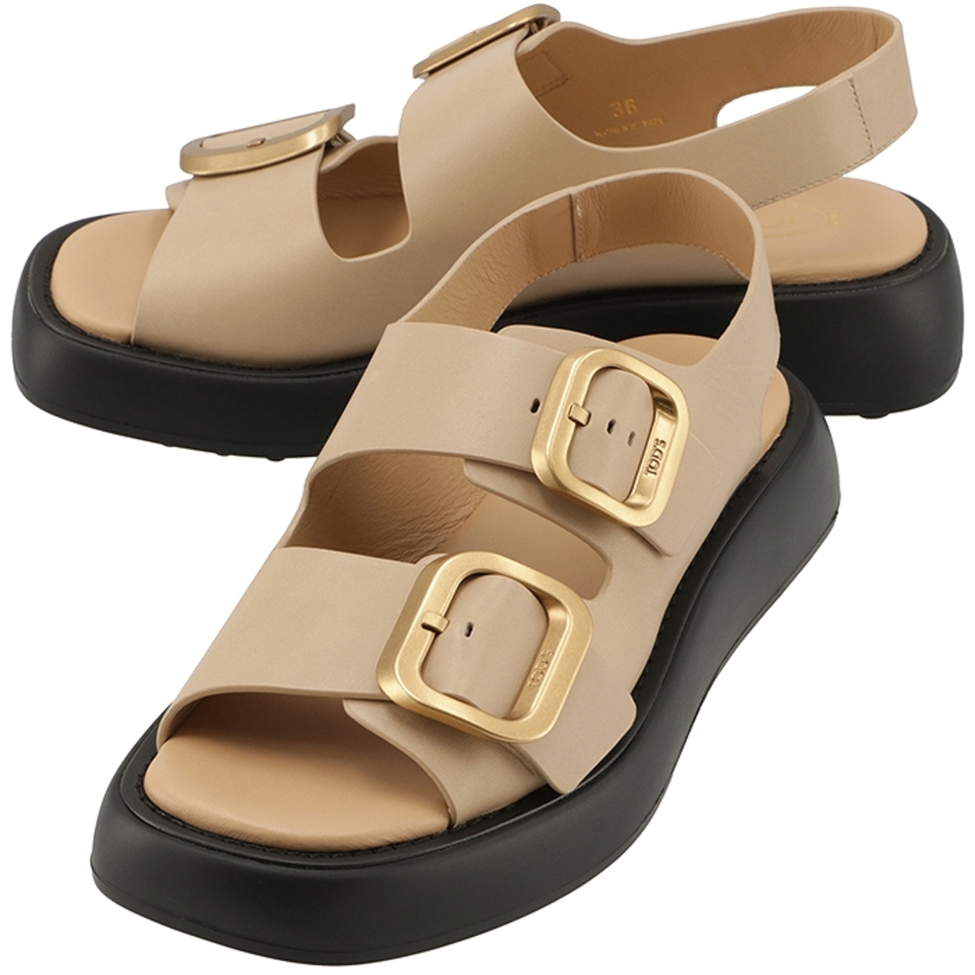 TOD'S - トッズ TOD'S サンダル レザー メタル バックル TOD'S - トッズ TOD'S サンダル レザー メタル バックル