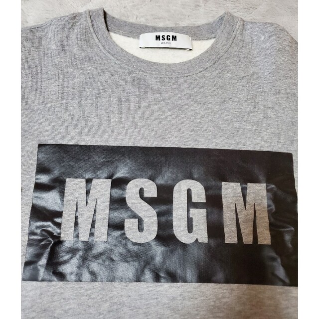 美品⭐MSGM　レディース　スウェットシャツ　トレーナー　グレー　Sサイズ