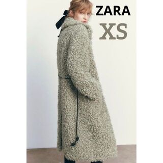 ザラ(ZARA)のZARA 完売品 ロングブークレコート XS(ロングコート)