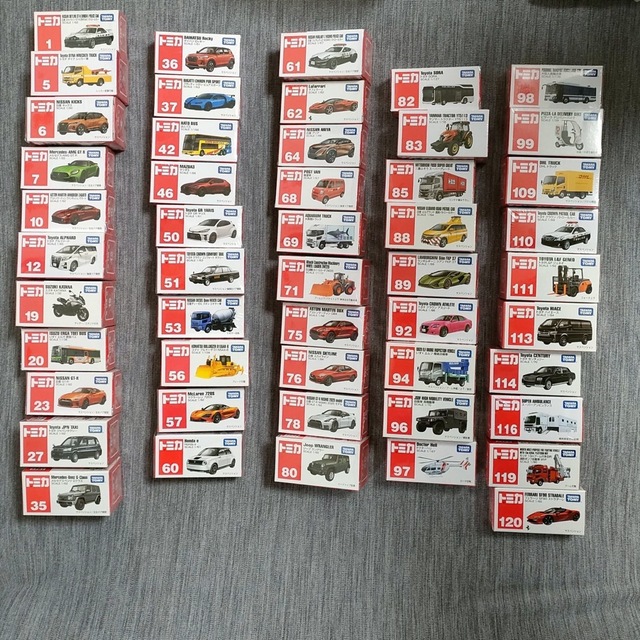 車のおもちゃ100台以上】トミカ ロングタイプ DIECAST ブロックずかん