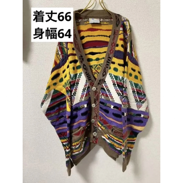 COOGI 90s カーディガン クレイジーニット Lサイズ