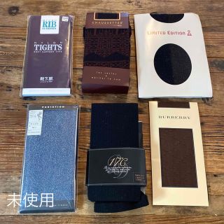 クツシタヤ(靴下屋)の 17°C  靴下屋　Burberry他　タイツ　ストッキング6点　未使用(タイツ/ストッキング)