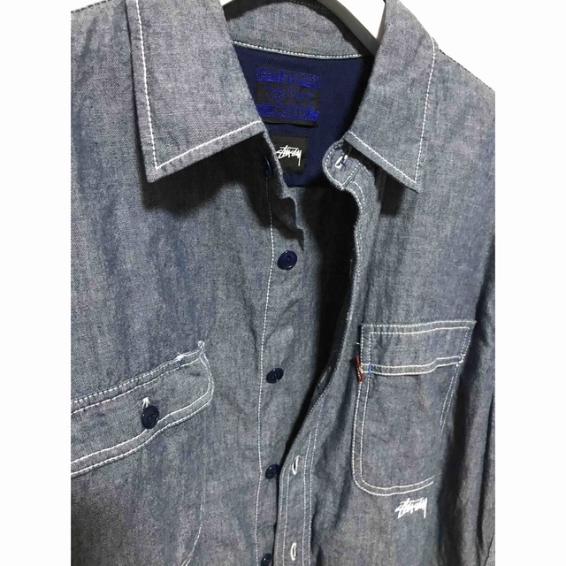 L size】stussy×Levi's シャンブレーシャツ | primmo-flash.fr
