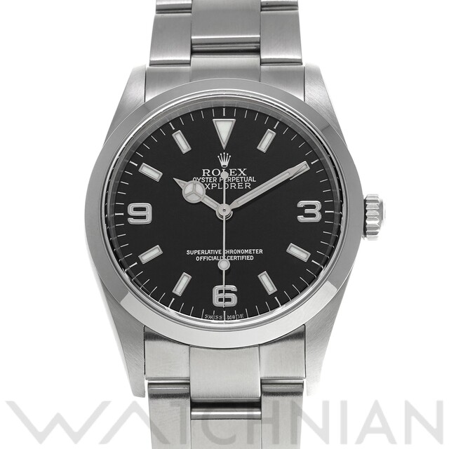【保存版】 114270 ROLEX ロレックス 中古 - ROLEX Y番(2002年頃製造) 腕時計 メンズ ブラック 腕時計(アナログ)