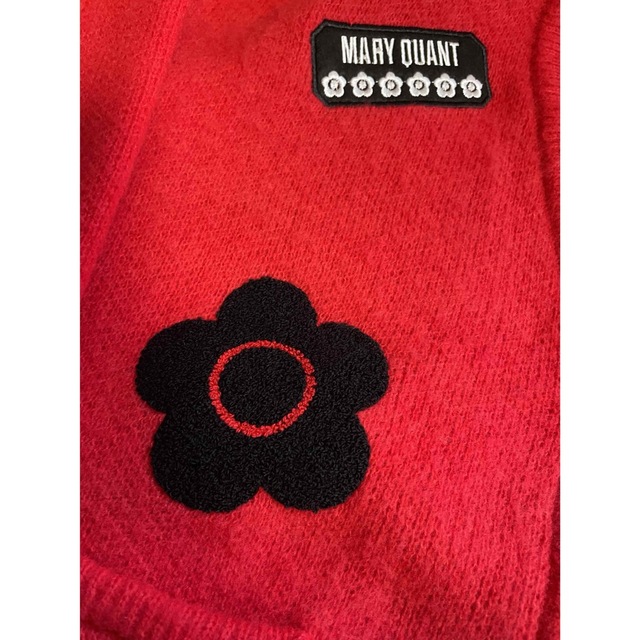 MARY QUANT(マリークワント)のマリークワント　カーディガン　赤 レディースのトップス(カーディガン)の商品写真