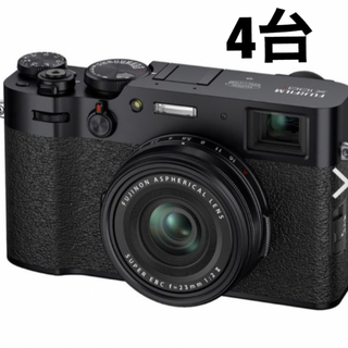フジフイルム(富士フイルム)の富士フイルム FUJIFILM X100V [ブラック]新品未開封　4台(コンパクトデジタルカメラ)