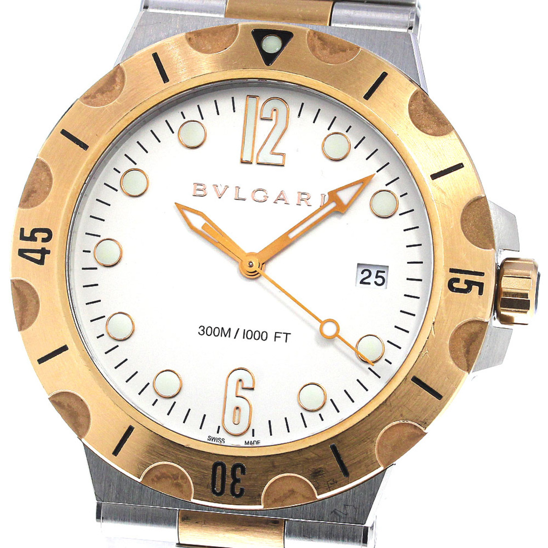 【BVLGARI】ブルガリ ディアゴノ スクーバ K18PGコンビ DP41SPGSD 自動巻き メンズ_735438