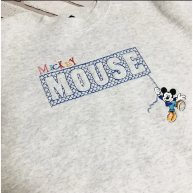 Disney(ディズニー)の希少 ディズニー ミッキーキャラクター 青パン刺繍 スウェット Lサイズ 90s メンズのトップス(スウェット)の商品写真