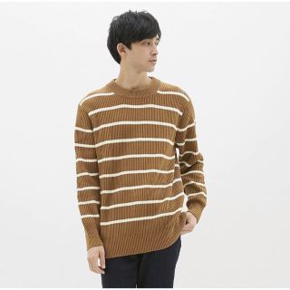 ジーユー ニット/セーター(メンズ)(ボーダー)の通販 95点 | GUの