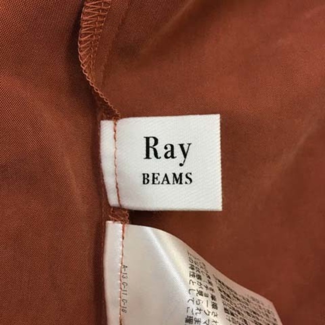 Ray BEAMS(レイビームス)のレイビームス シャツ ブラウス Vネック 無地 長袖 赤 ピンク レッド レディースのトップス(シャツ/ブラウス(長袖/七分))の商品写真