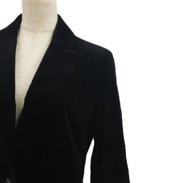 Aylesbury(アリスバーリー)のアリスバーリー ジャケット テーラード シングル ベロア調 無地 長袖 9 黒 レディースのジャケット/アウター(その他)の商品写真
