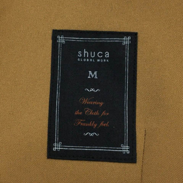 shuca(シュカ)のシュカ ジャケット テーラード シングル 無地 背抜き 長袖 M 茶 ブラウン レディースのジャケット/アウター(その他)の商品写真