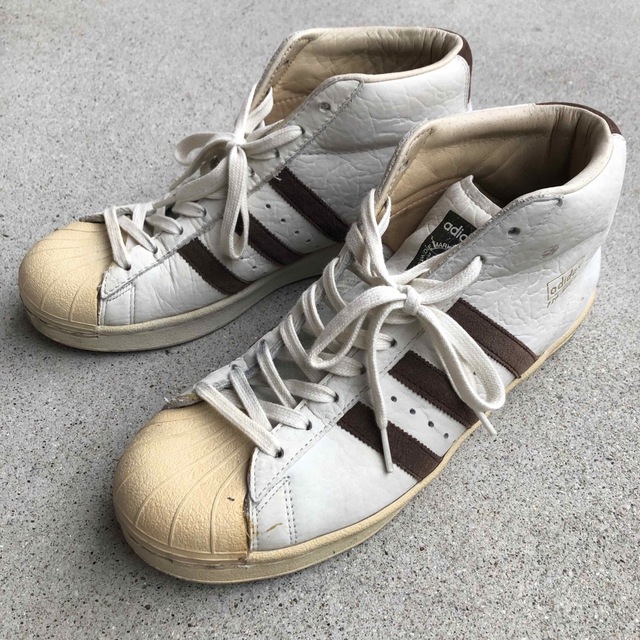 adidas 00s superstar レザー 良エイジング ハイカット